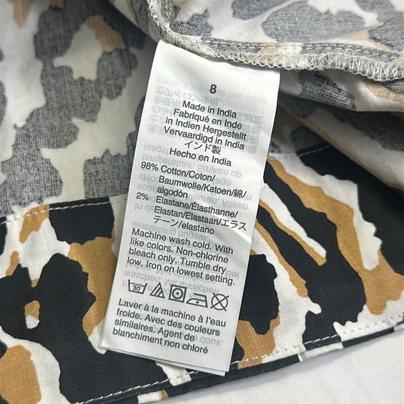 J. Crew Factory Women’s Size8 Leopard Tie Waist Button Down Shirt Midi Dress NWT - Picture 13 of 13